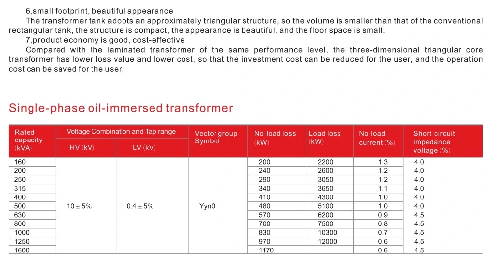 10kv Triangular 3D Roll Core Transformer S13-Mrl Three Dimensional Core